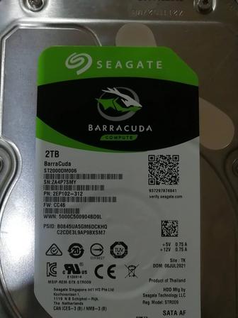 Продаю жёсткий диск Seagate Barracuda 2TB