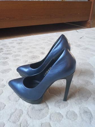 Туфли синие женские