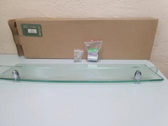 Стеклянная полочка в ванну