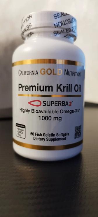 California Gold Nutrition, масло криля с Superba2, 60caps 1000mg