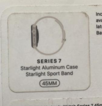 Apple Watch 7 45mm starlight на запчасти