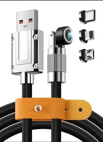 Зарядный магнитный кабель USB Type-C lightning iPhone Samsung Xiaomi