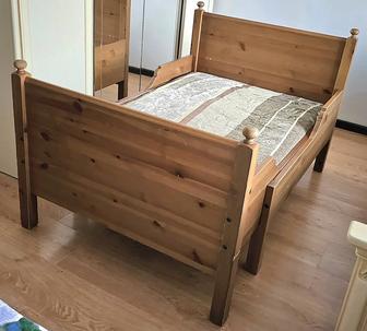 Кровать Лексвик + матрас из магазина Ikea
