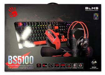 Комплект игровой Bloody BS5100 4в1 S510RW95Max Sports Red G200S BP-50