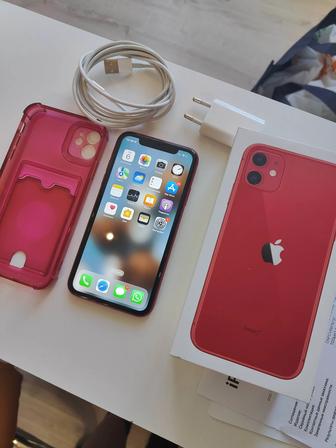 Iphone 11 (red) 64gb, 75%