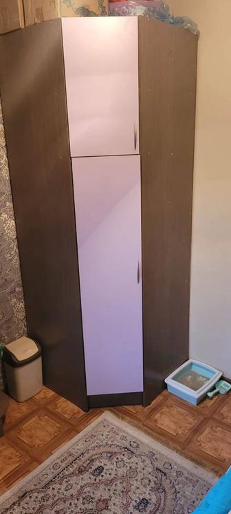 Фиолетовый угловой шкаф+ шкаф с зеркалом