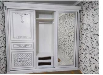 Шкаф Elegant Авангард, 246x62x230 см, белый