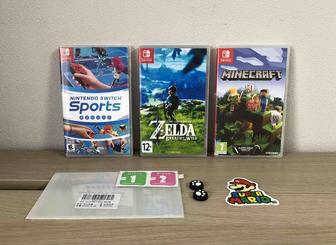 Комплект Switch Sports, Zelda, Minecraft и Аксессуары