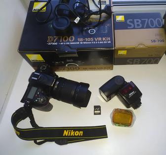 Продам фотоаппарат Nikon D7100 и вспышка Nikon SB-700