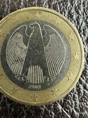 Коллекционная монета 1 евро Германия 2002 года