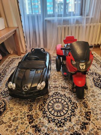 Машина и мотоцикл