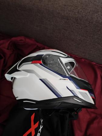 Мотоциклетный шлем NEXX SX.100R GRIDLINE White/Blue MT