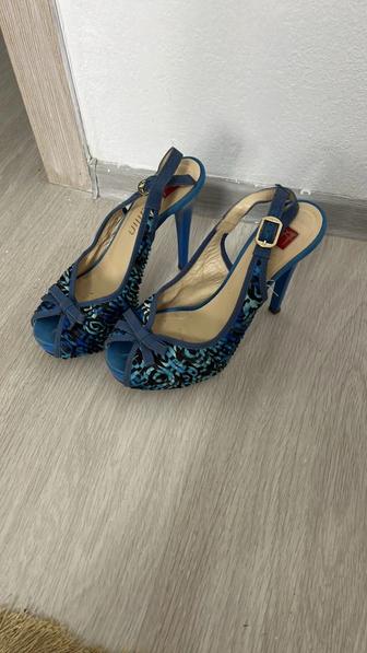 Итальянское летний обувь голубого цвета
