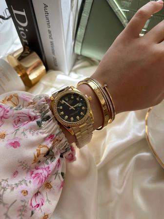 Подарочный набор часы и два браслета Ролекс Rolex, Майкл Корс Michael Kors,