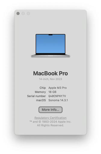 MacBook Pro 14 2024