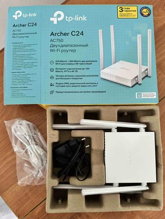 Archer C24
AC750
Двухдиапазонный
Wi-Fi роутер
