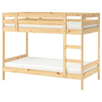IKEA 20365428 МИДАЛ Каркас 2-ярусной кровати, сосна, 90x200 см