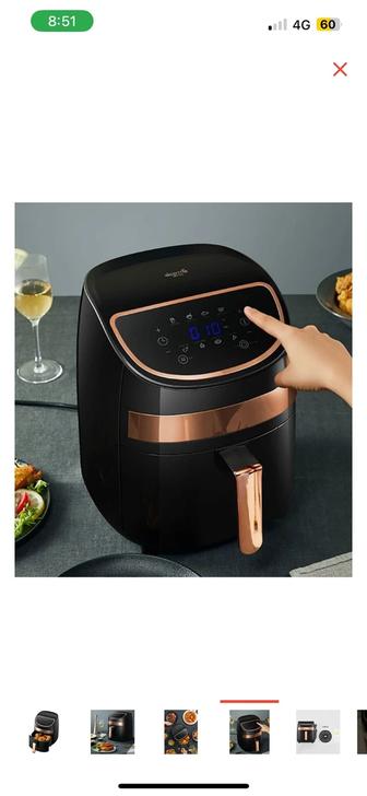 Электрогриль Deerma Electric Oven Air Fryer KZ100 черный