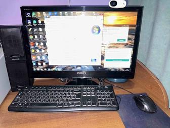 Продам компьютер (монитор, системный блок, клавиатура, мышка, колонка)