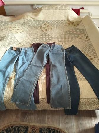 Новые джинсы с этикетками подростковые и на худышек).