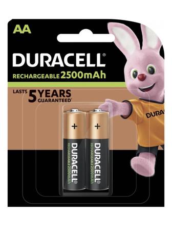 Аккумуляторные батарейки Duracell AA