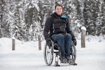 Зимние лыжи для инвалидных колясок