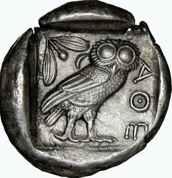 Тетродрахма Греция 440-404г.до н.э.