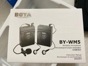 Радиомикрофон BOYA BY-WM5, мини-микрофон в подарок