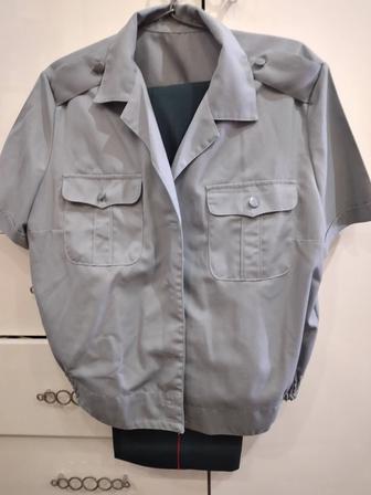 Военные рубашки с коротким рукавом, 42, 44, 46