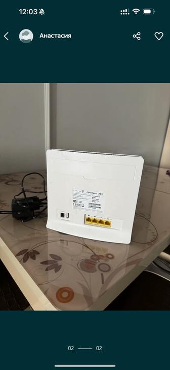 Роутер Wi-Fi вай-фай для интернета Huawei работает от Sim карты