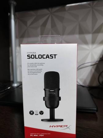 Продаю микрофон HyperX Solocast. Держал очень аккуратно, почти новый