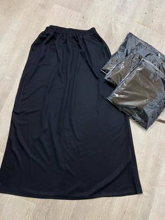 Продам новую, черную базовую юбку, широкая, теплая, длина 106см, подол 85см
