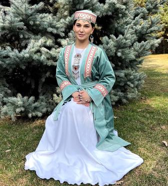 Прокат этно национальный костюм мятный