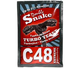 Дрожжи турбо Double Snake Yeast С48 (оригинал) 130гр-на 9кг