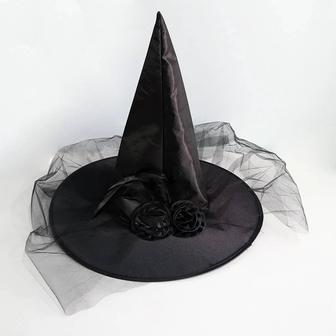 Шляпы ведьмы с вуалью