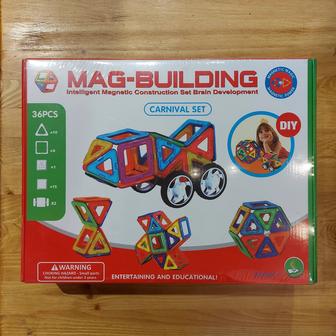 Большой Магнитный Детский конструктор Mag-Building. Крупные детали