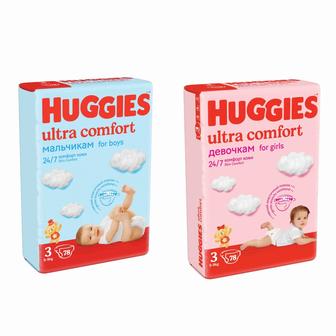 Huggies ultra comfort 78 шт 3 (5-9кг)