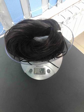 Продам натуральный волос 128 грамм, 65 см, темный шоколад