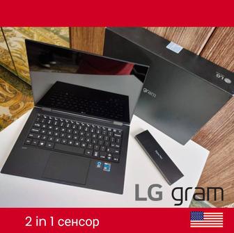 Шикарный мощный ноутбук LG Gram 2 in 1 Touch 360 FHD+ i7 11 16GB 1119 грамм