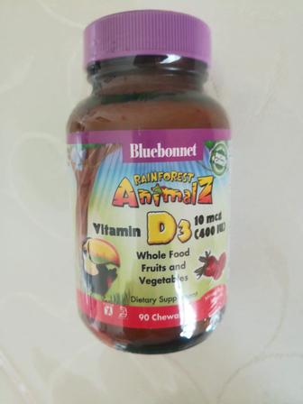 Продам Bluebonnet Nutrition Vitamin D3 400ME клубника 90 таблеток