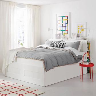 Кровать IKEA бримнэс с матрасом