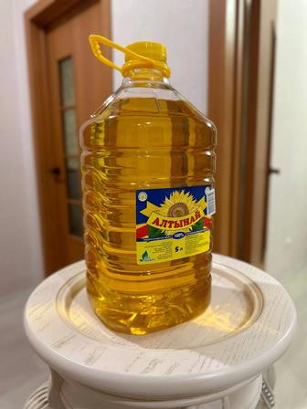 Натуральное подсолнечное масло 1-го холодного отжима Алтынай