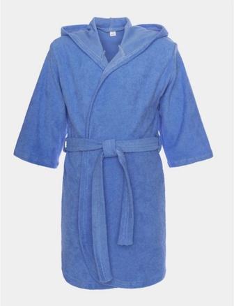 Новый детский махровый халат с капюшоном для бани и бассейна