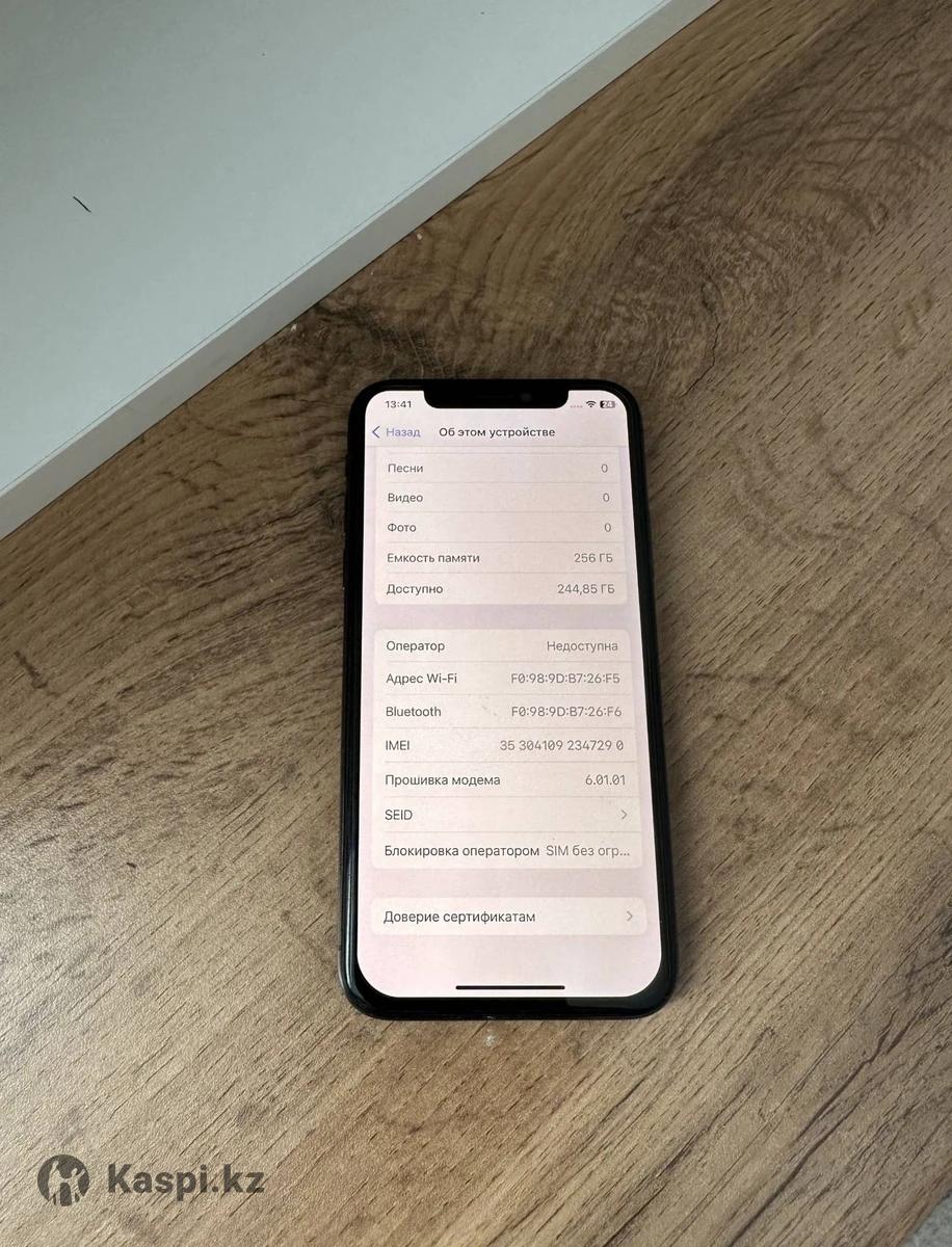 IPhone X10 256GbGb 100%: №113941160 — мобильные телефоны в Усть-Каменогорске  — Kaspi Объявления