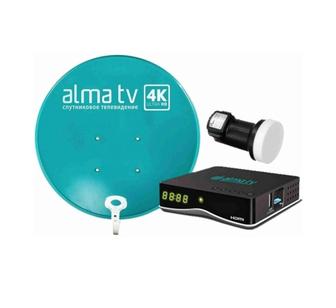 Комплект спутникового оборудования Alma TV с приставкой DVB-S2 60 см