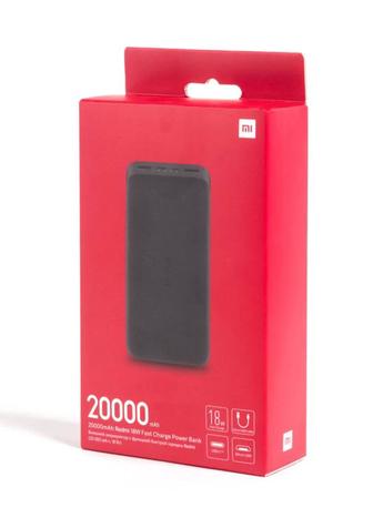 Портативный аккумулятор Xiaomi Redmi PB200LZM 18W 20000 mAh AA (белый, чер)