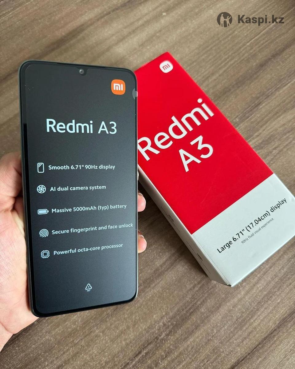 Redmi A3. 128 гб. Редми А3. Телефон. Смартфон.: №114673593 — мобильные  телефоны в Астане — Kaspi Объявления