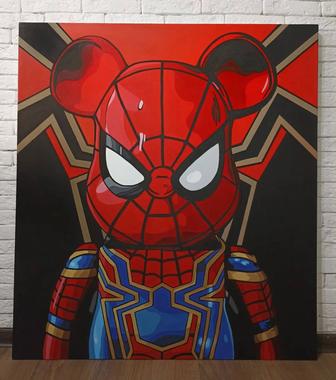 Картина Bearbrick Spider-man