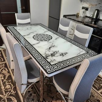 Комплект кухонного обеденного стола со стульями производство Турция.