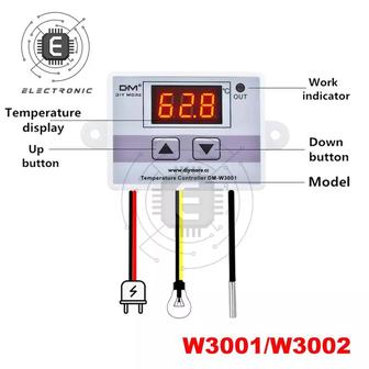 Термореле для инкубатора тепловое реле термо датчик термометр гигрометр